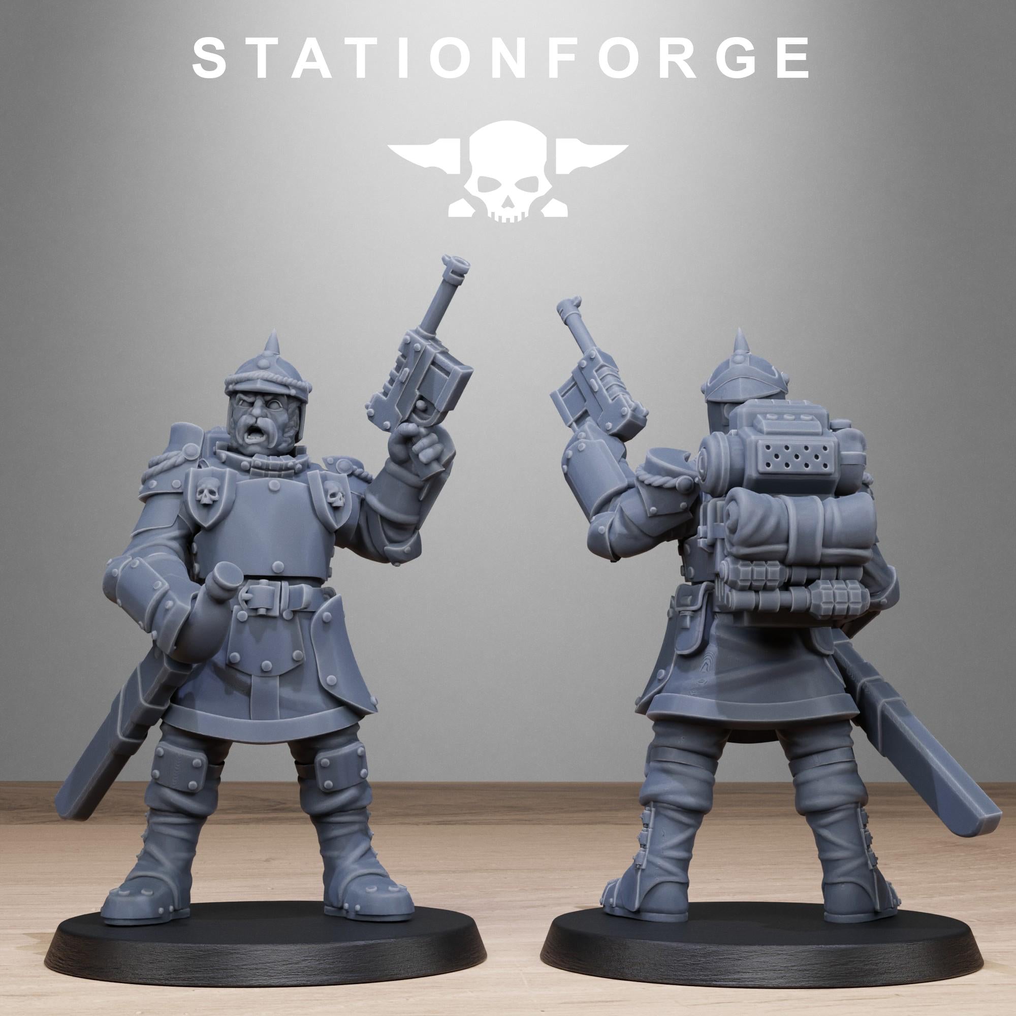 RoyalGuard Bastioners from StationForge/10 Miniatures +Gratis Bases