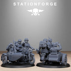 FreeGuard Bikers from StationForge/10 Tabletop, Wargame Miniatures +Gratis Bases