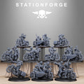 FreeGuard Bikers from StationForge/10 Tabletop, Wargame Miniatures +Gratis Bases