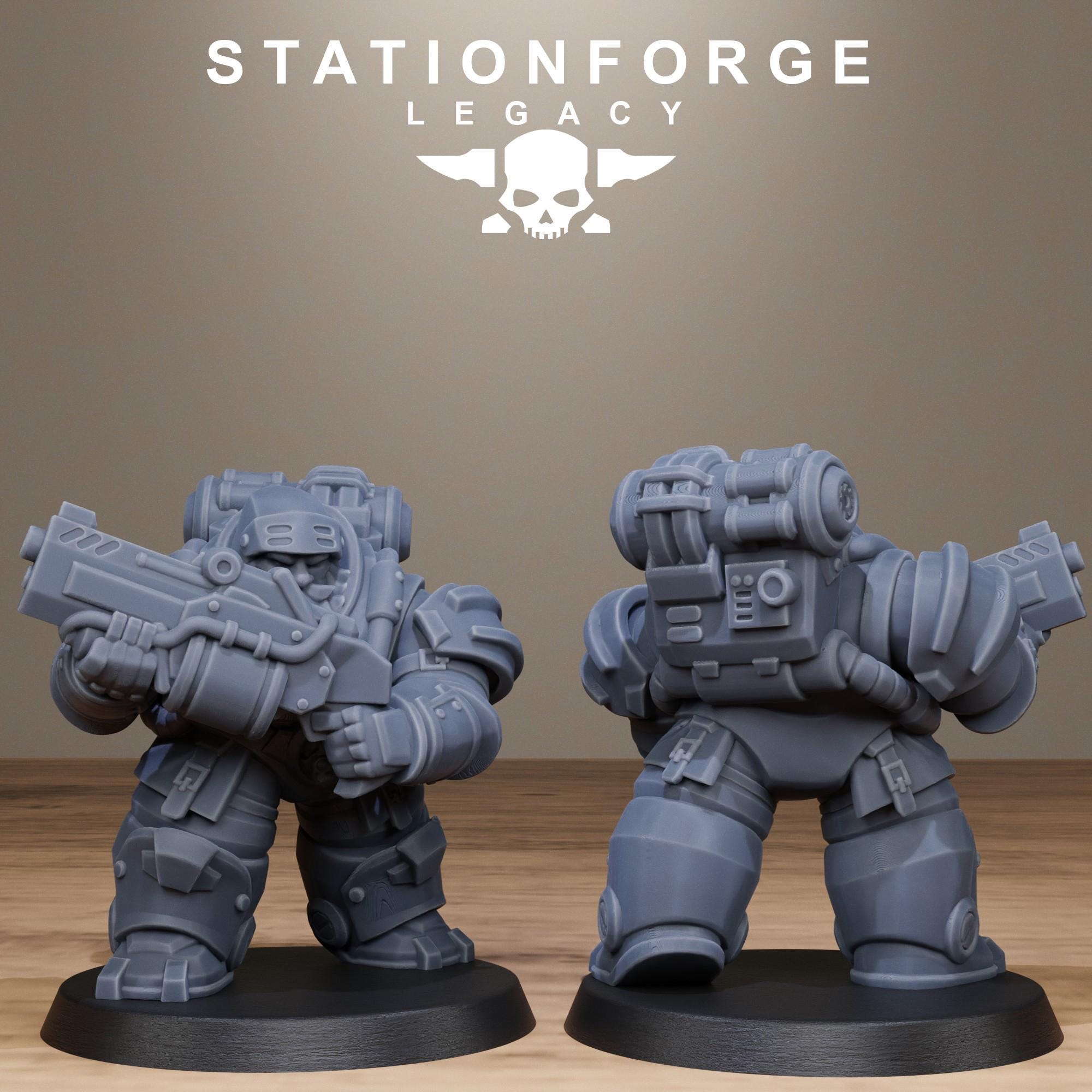 Ironvale Heavies from StationForgeLegacy/10 Miniatures +Gratis Bases