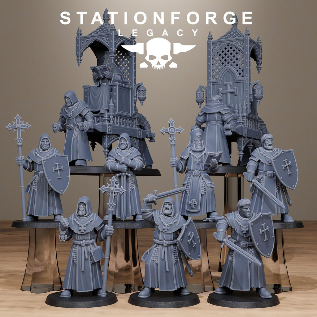 Thorncrest Priests from StationForgeLegacy/8 Miniatures +Gratis Bases