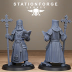 Thorncrest Priests from StationForgeLegacy/8 Miniatures +Gratis Bases