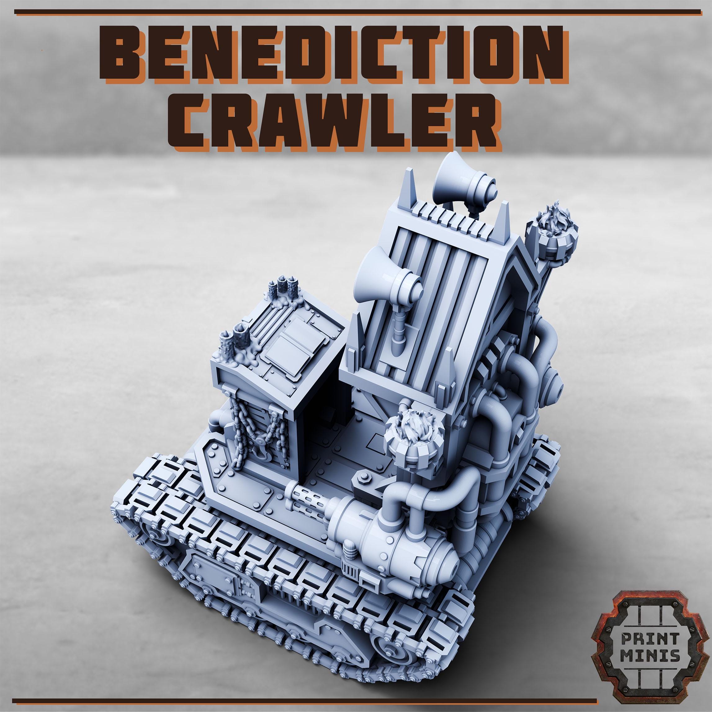 Benediction Crawler - Purifier Gang from PrintMinis/ Wargame, Tabletop Miniatur+ Base
