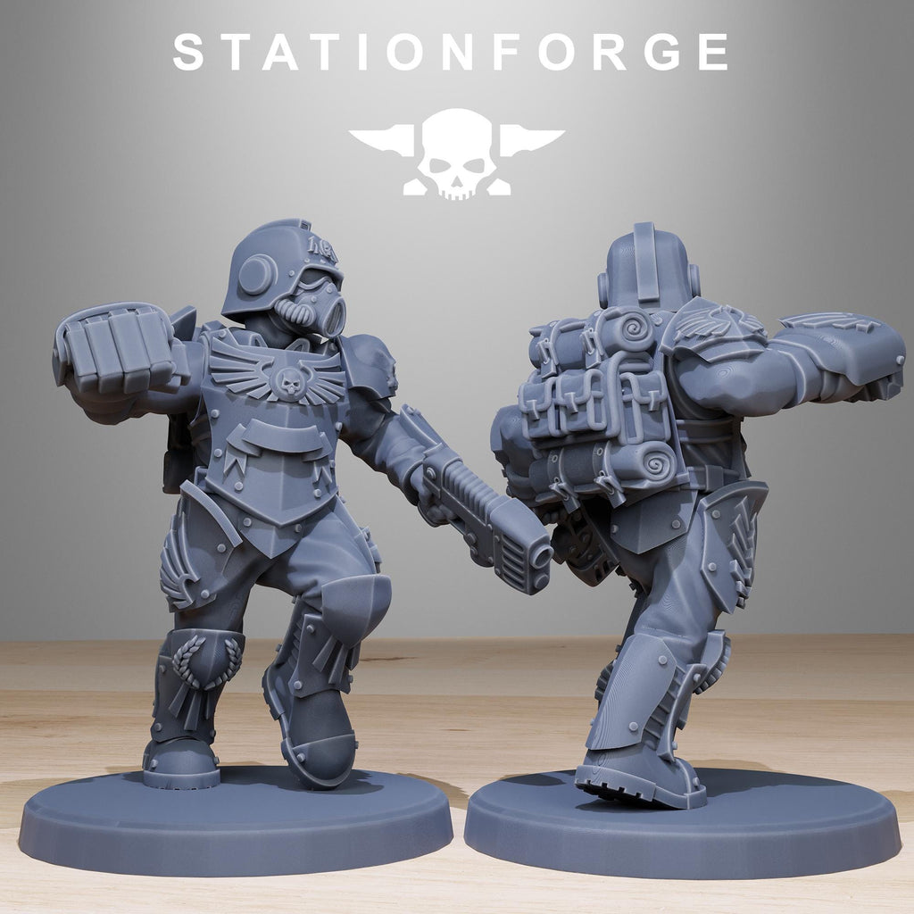 GrimGuard Elites from StationForge/12 Miniatures +Gratis Bases