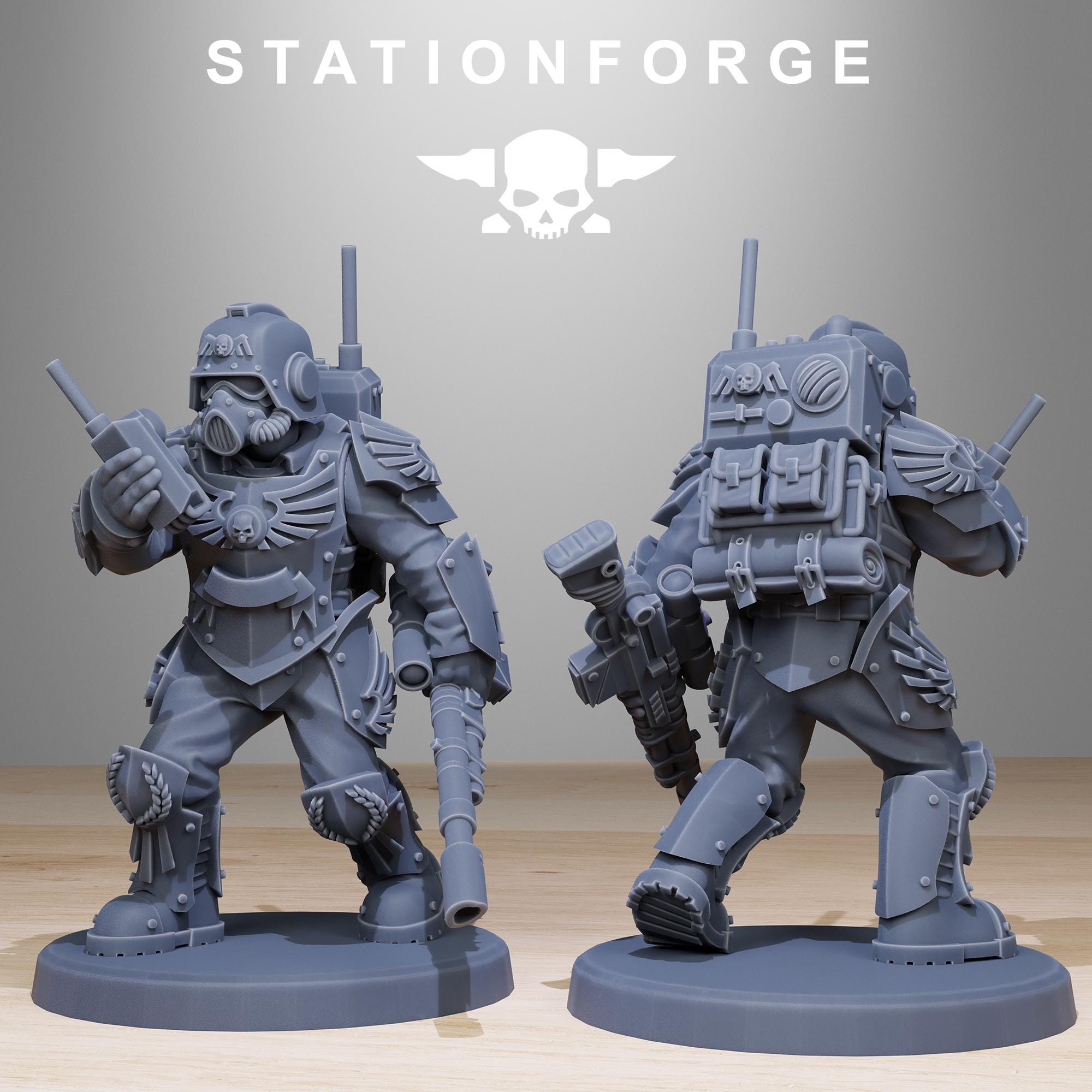 GrimGuard Elites from StationForge/12 Miniatures +Gratis Bases