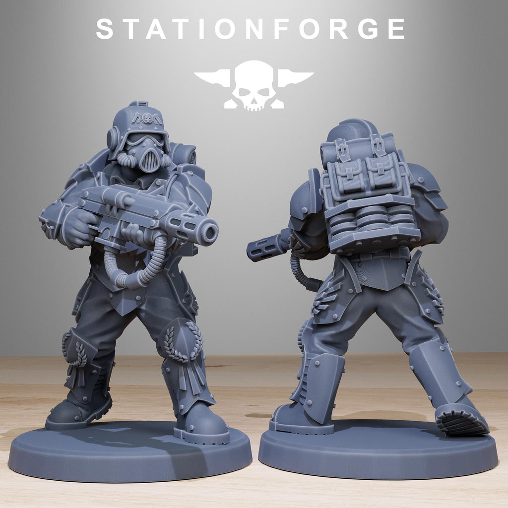 GrimGuard Elites from StationForge/12 Miniatures +Gratis Bases