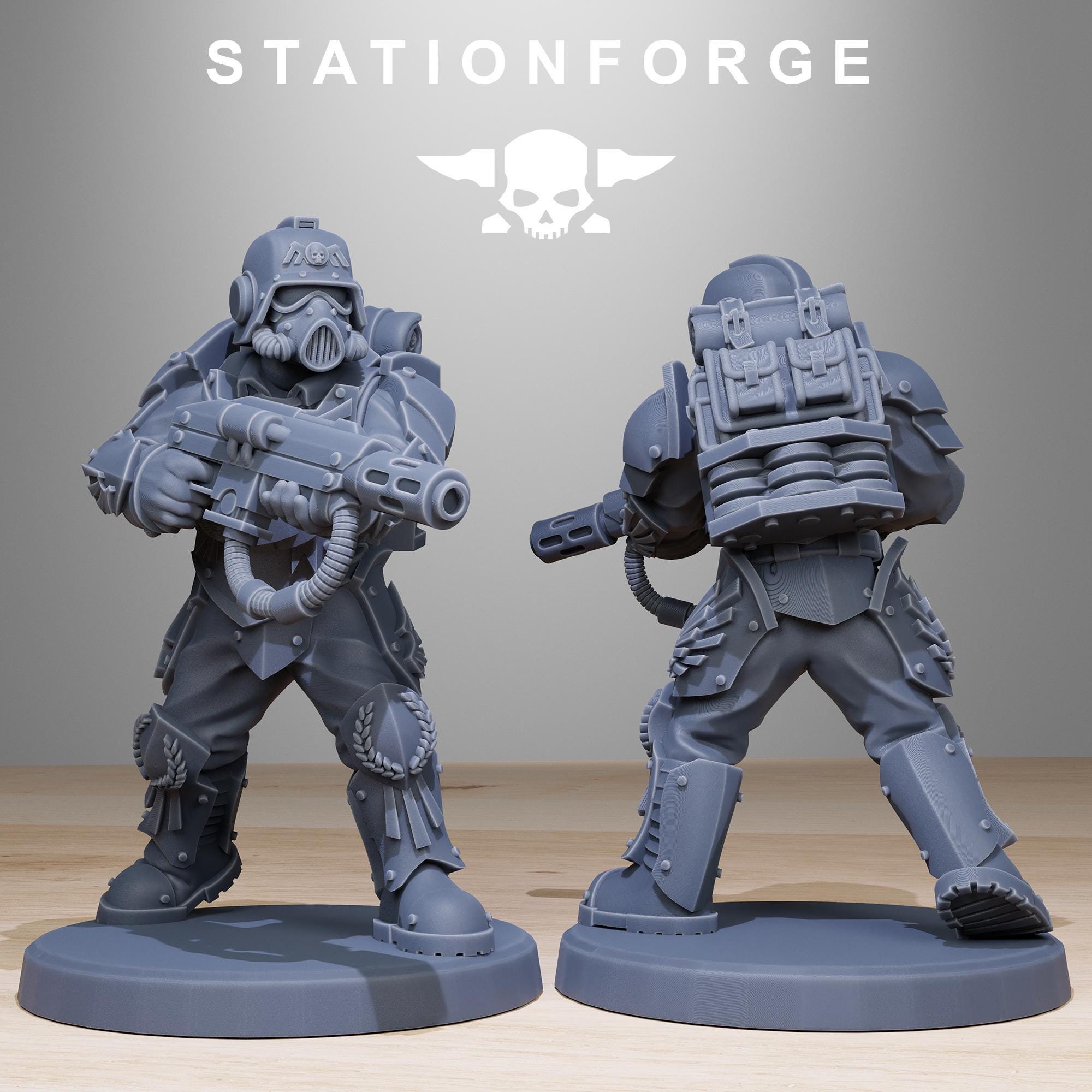 GrimGuard Elites from StationForge/12 Miniatures +Gratis Bases