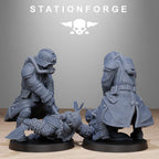 GrimGuard Shovel Fighters from StationForge/10 Miniatures +Gratis Bases