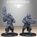 GrimGuard Bombardiers from StationForge/11 Miniatures +Gratis Bases