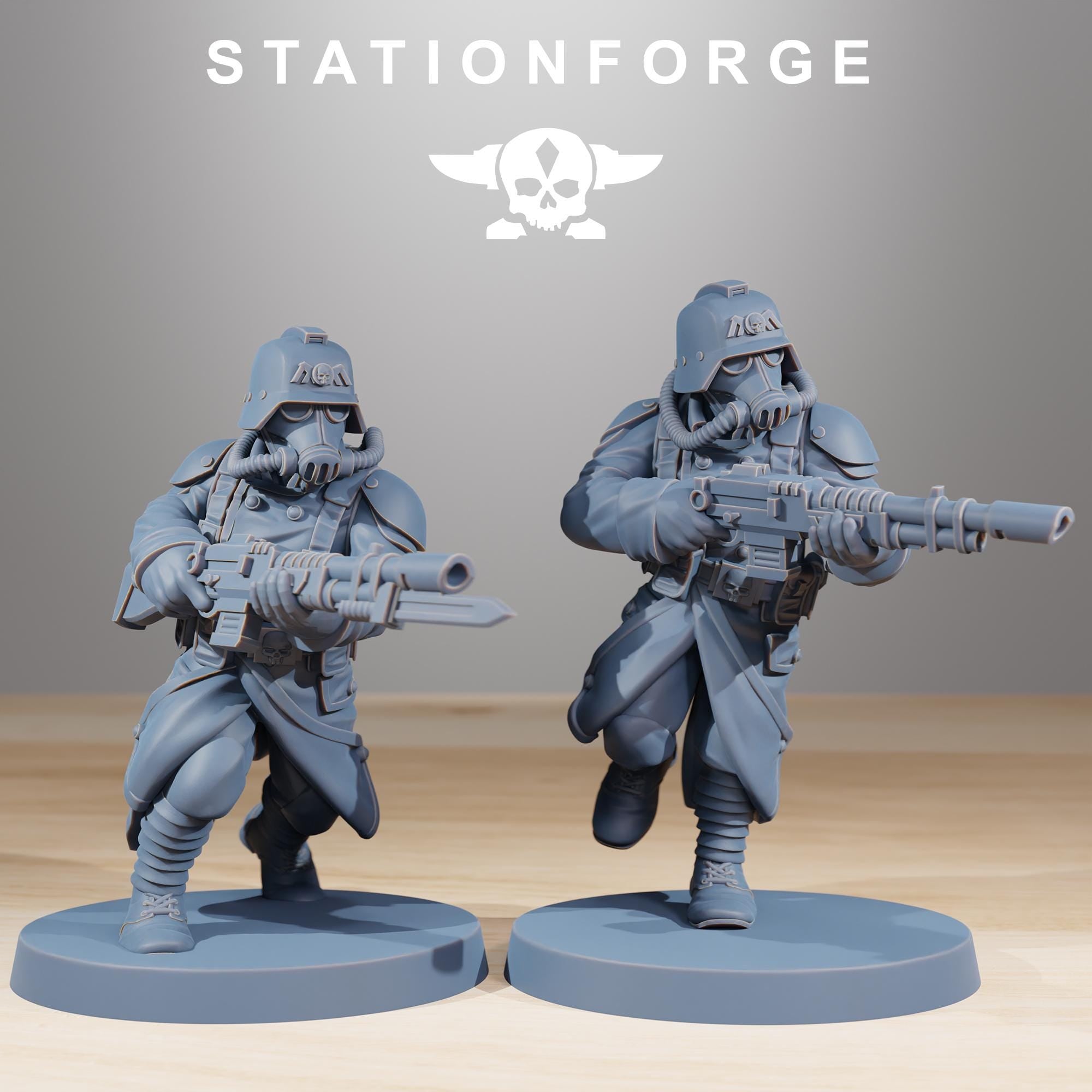 GrimGuard Acolytes  from StationForge/10 Miniatures +Gratis Bases