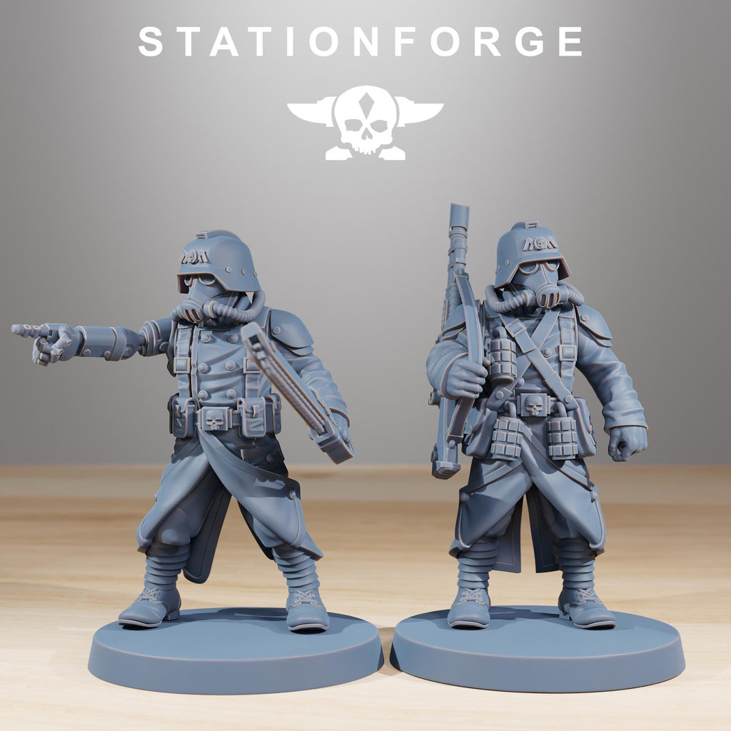 GrimGuard Acolytes  from StationForge/10 Miniatures +Gratis Bases
