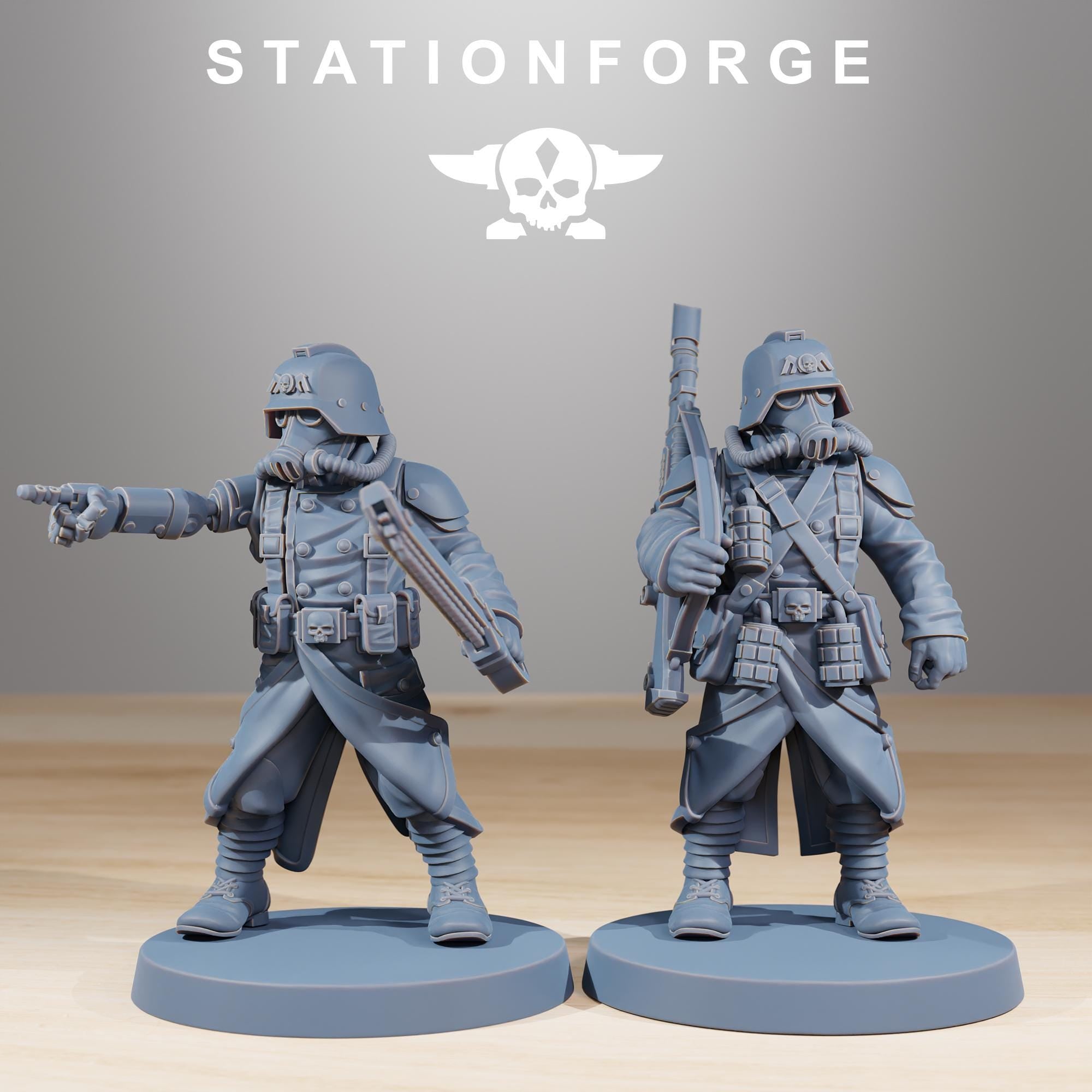 GrimGuard Acolytes  from StationForge/10 Miniatures +Gratis Bases