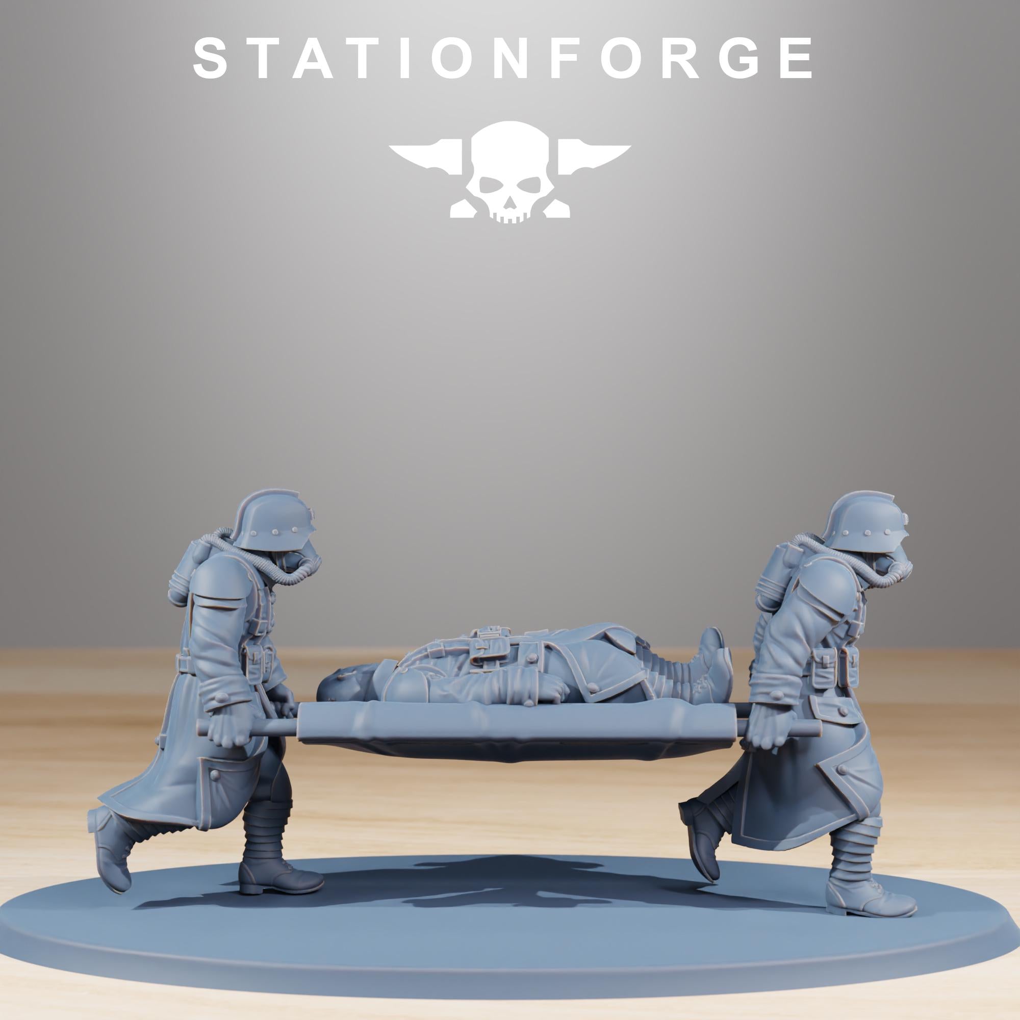 GrimGuard Casualties from StationForge/11 Miniatures +Gratis Bases