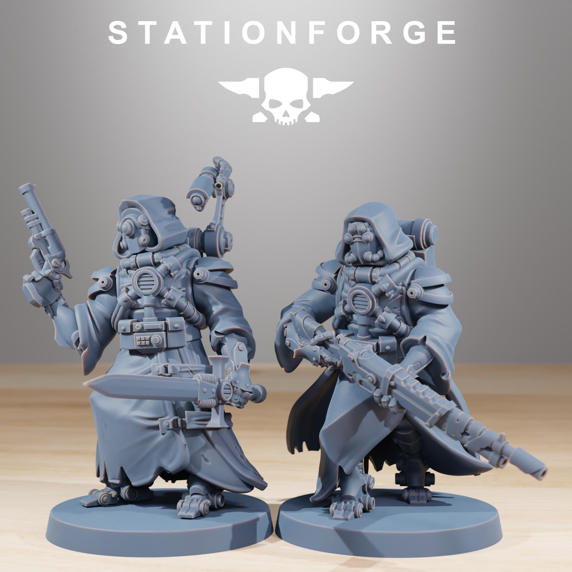 Scavenger Hunters from StationForge/11 Miniatures +Gratis Bases