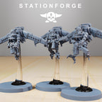 Scavenger Operators from StationForge/5 Miniatures +Gratis Bases