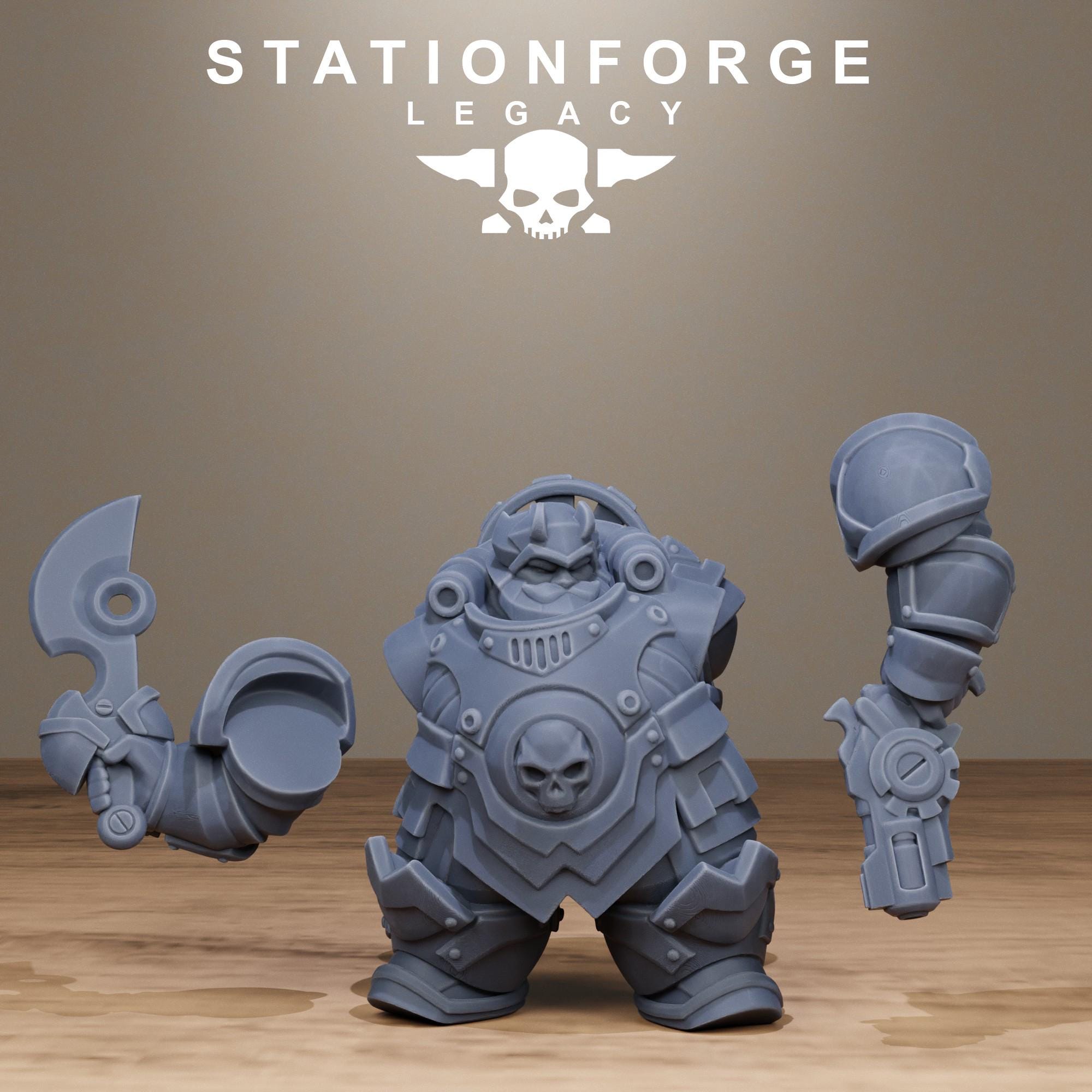 Ironvale Bulkguards from StationForgeLegacy/10 Miniatures +Gratis Bases