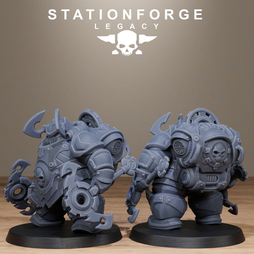 Ironvale Bulkguards from StationForgeLegacy/10 Miniatures +Gratis Bases