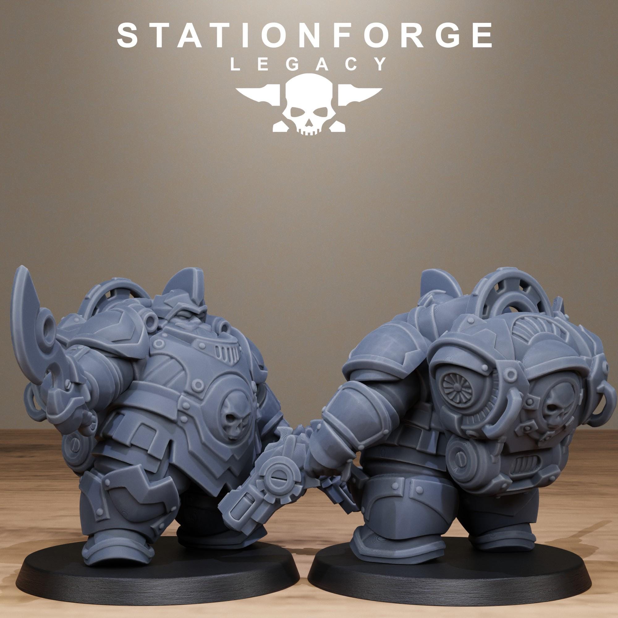 Ironvale Bulkguards from StationForgeLegacy/10 Miniatures +Gratis Bases
