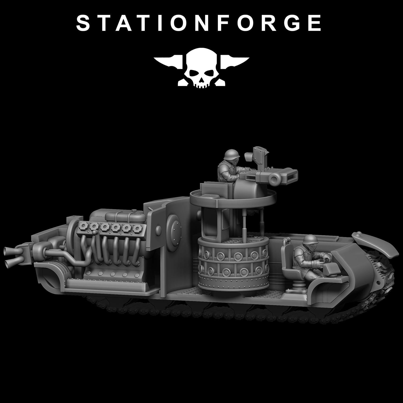 FreeGuard Battle Tank from StationForge/full set +Gratis Base