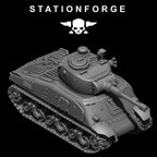 FreeGuard Battle Tank from StationForge/full set +Gratis Base