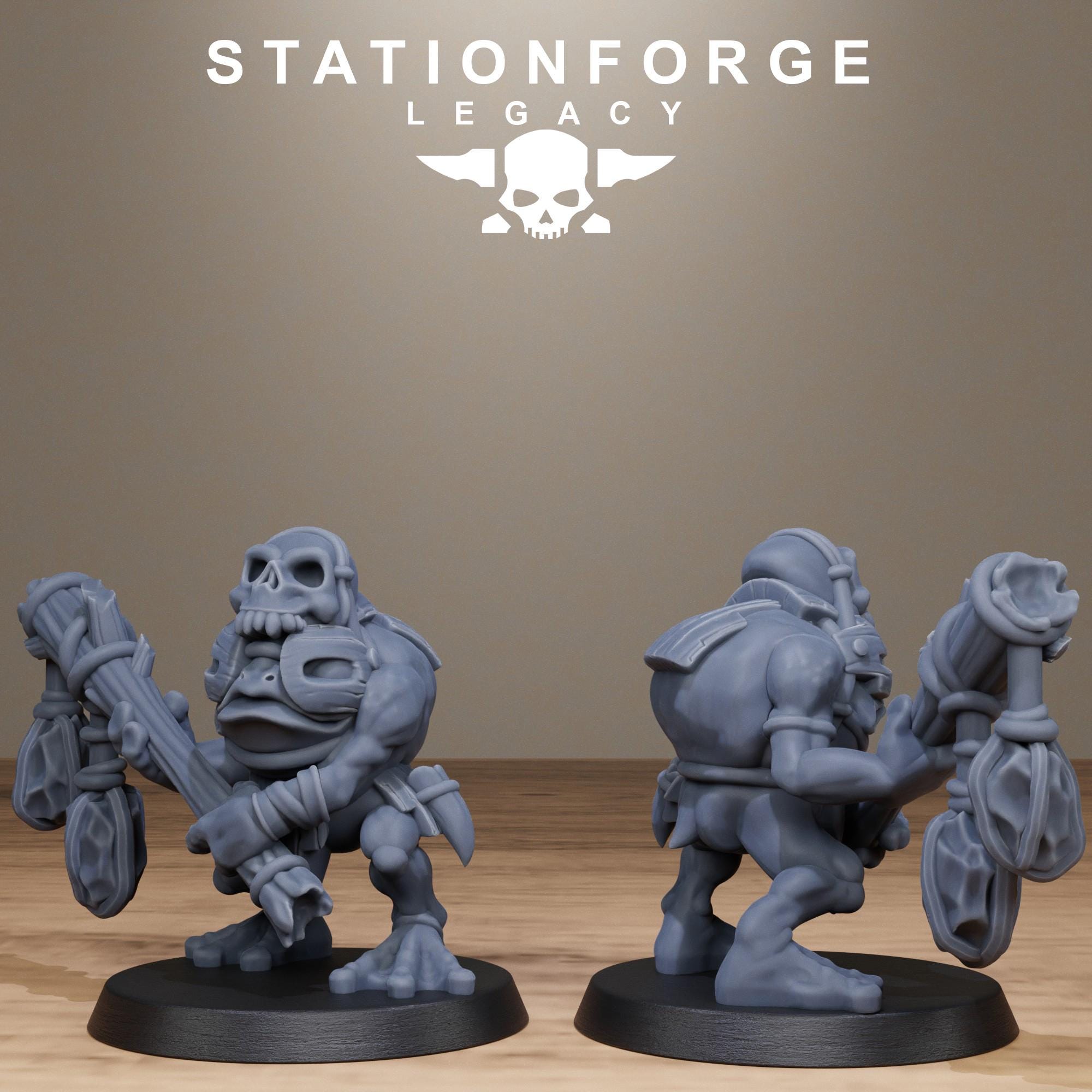 Bobkin Gobs  from StationForgeLegacy/10 Miniatures +Gratis Bases