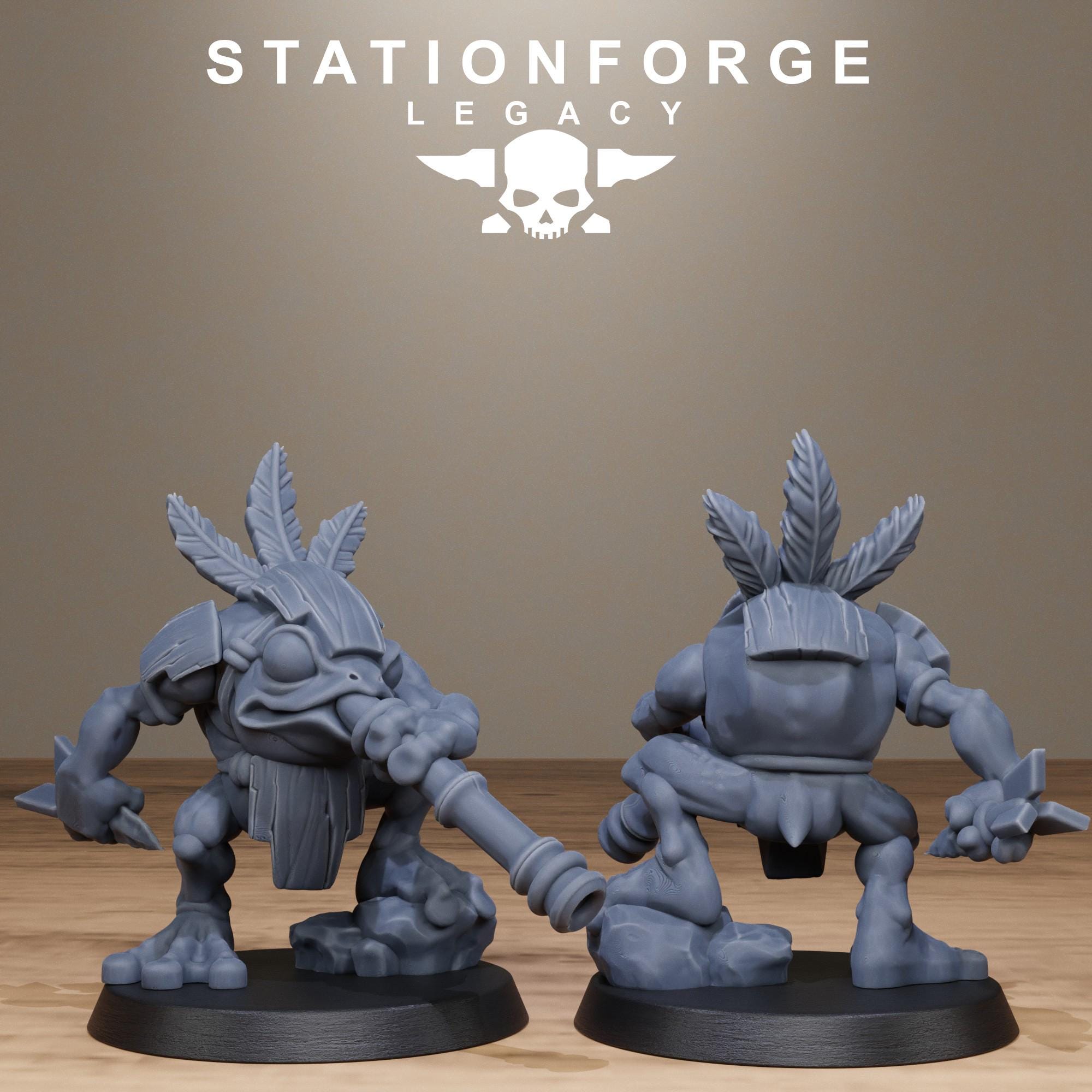 Bobkin Gobs  from StationForgeLegacy/10 Miniatures +Gratis Bases