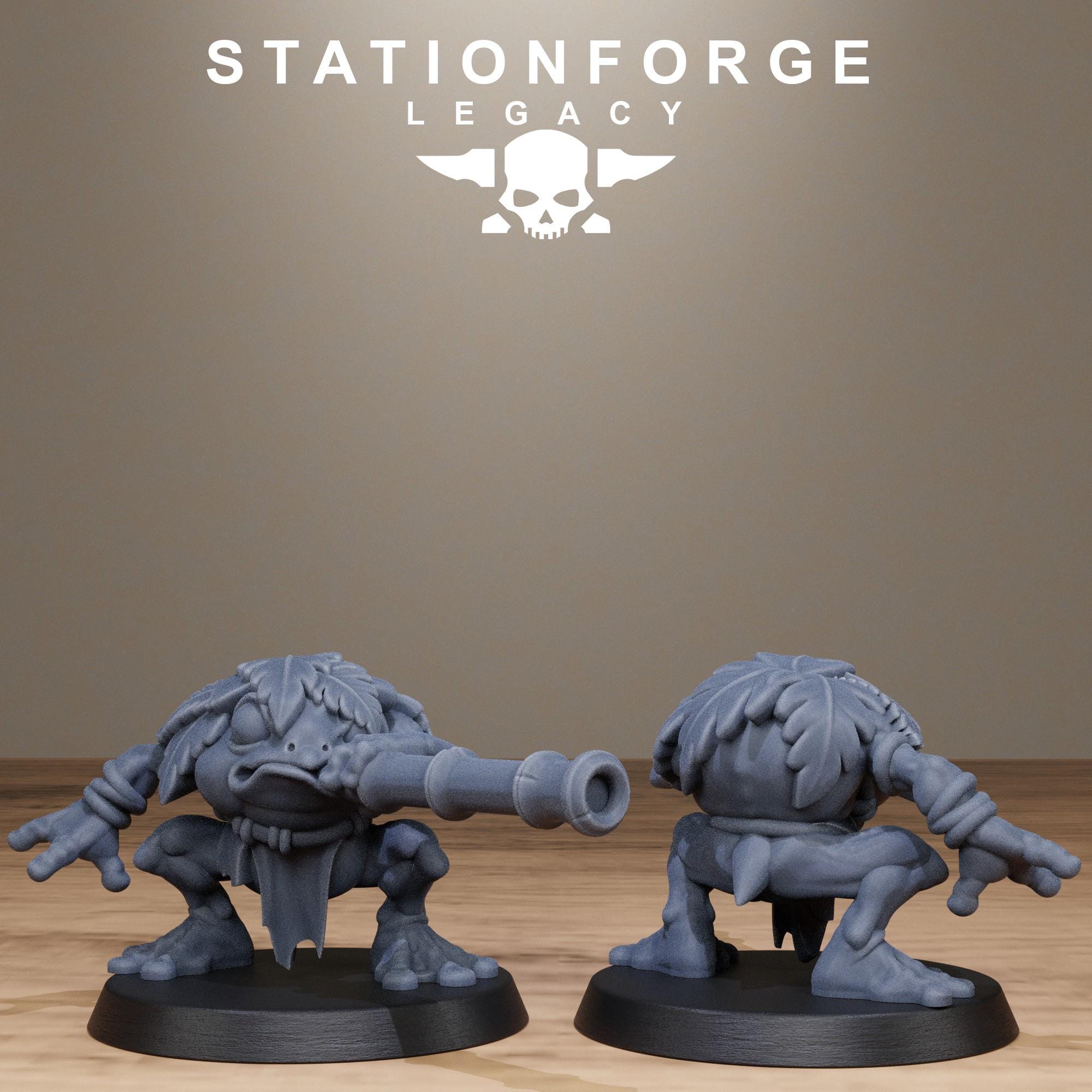 Bobkin Gobs  from StationForgeLegacy/10 Miniatures +Gratis Bases
