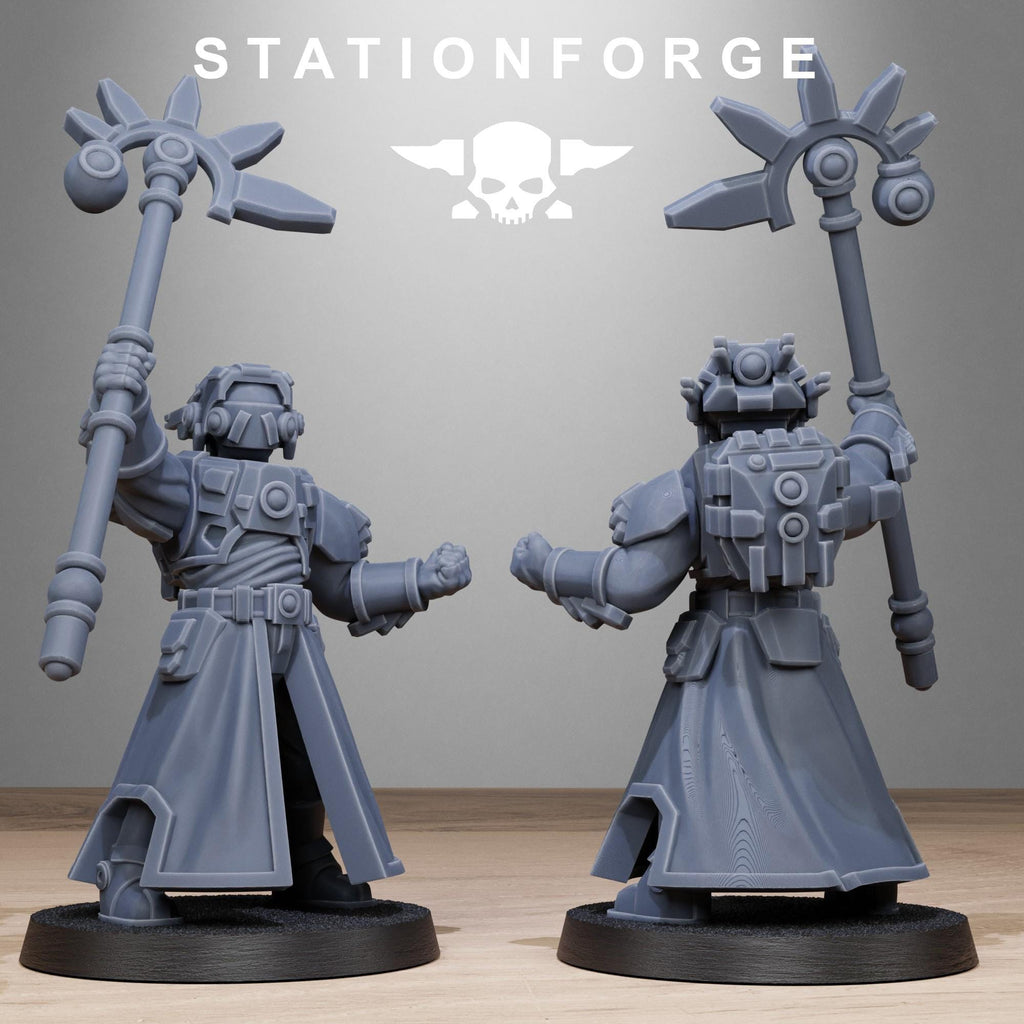 Tarion Priests from StationForge/10 Miniatures +Gratis Bases