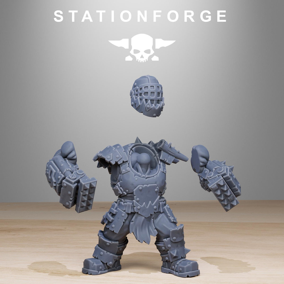 Orkaz Smasherz from StationForge/8 Miniatures +Gratis Bases
