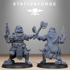 Scavenger Tech Magicians from StationForge/10 Miniatures +Gratis Bases