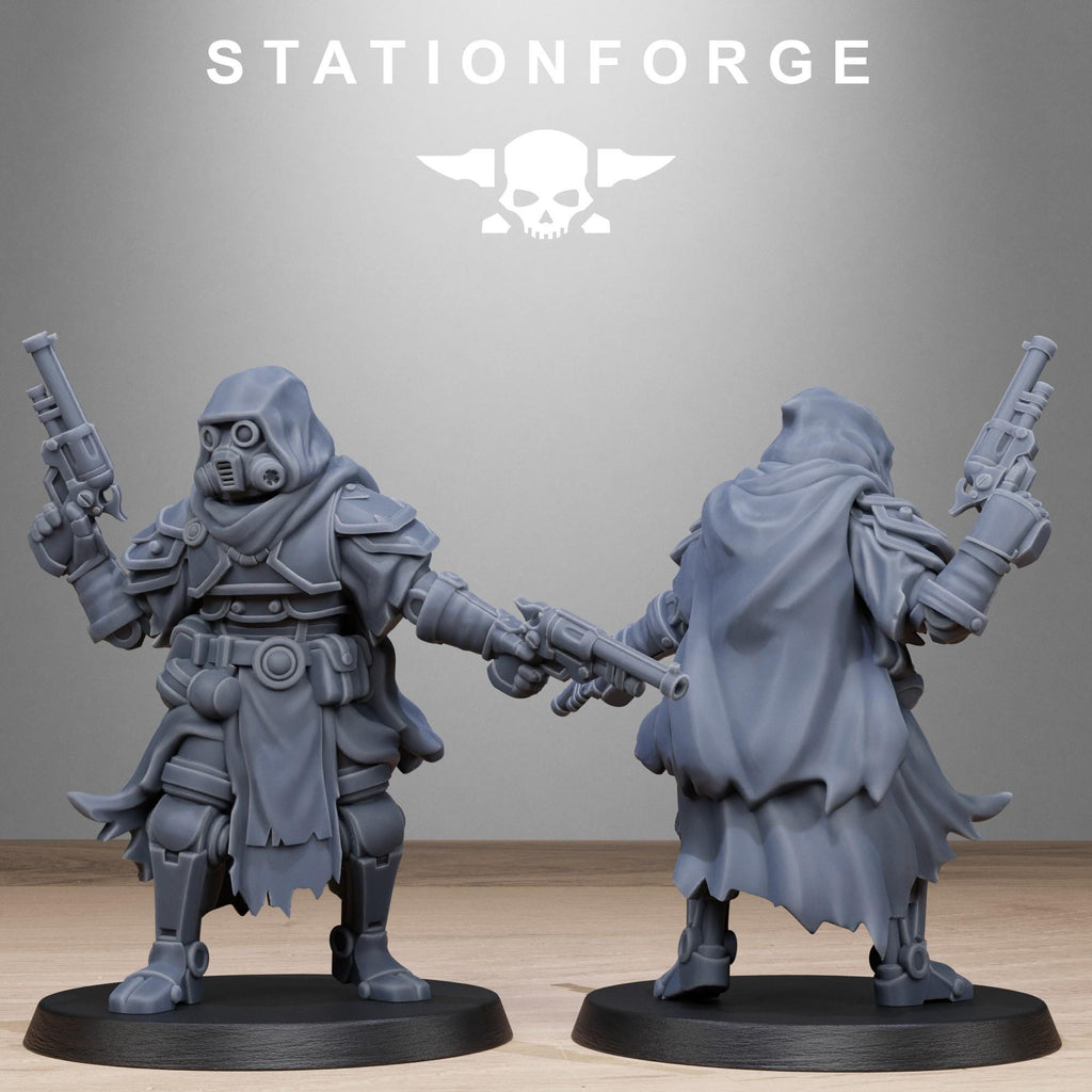 Scavenger Tech Magicians from StationForge/10 Miniatures +Gratis Bases