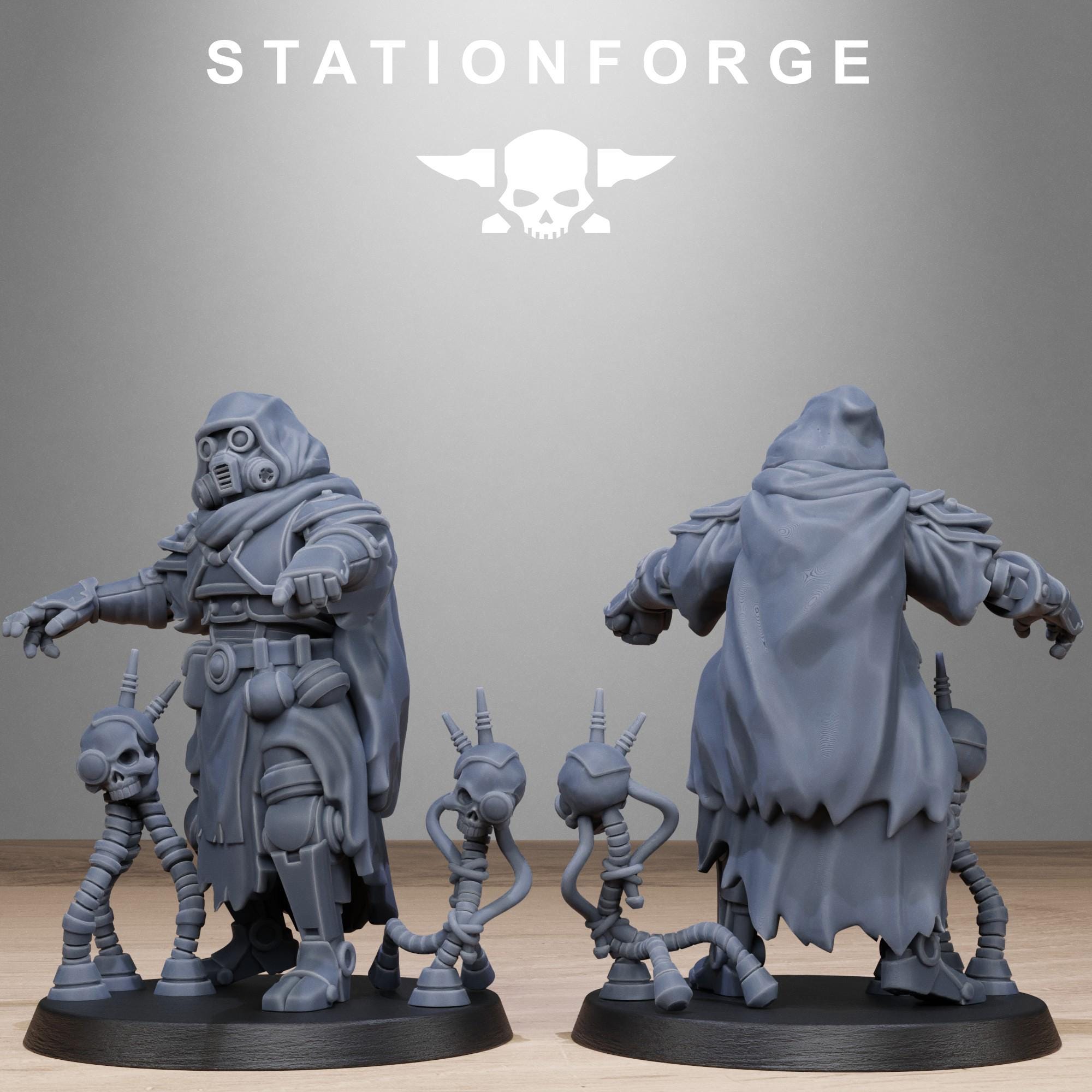 Scavenger Tech Magicians from StationForge/10 Miniatures +Gratis Bases