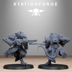 Corrupted Guard Raticus from StationForge/10 Miniatures +Gratis Bases