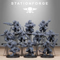 Corrupted Guard Raticus from StationForge/10 Miniatures +Gratis Bases