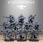 Corrupted Guard Raticus from StationForge/10 Miniatures +Gratis Bases