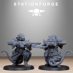 Corrupted Guard Raticus from StationForge/10 Miniatures +Gratis Bases
