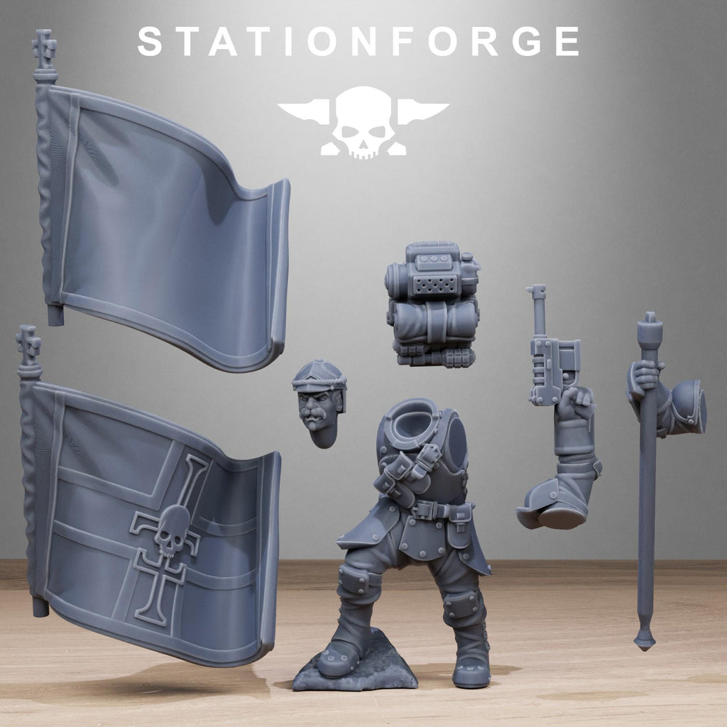 RoyalGuard Bastioners from StationForge/10 Miniatures +Gratis Bases