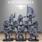 RoyalGuard Bastioners from StationForge/10 Miniatures +Gratis Bases