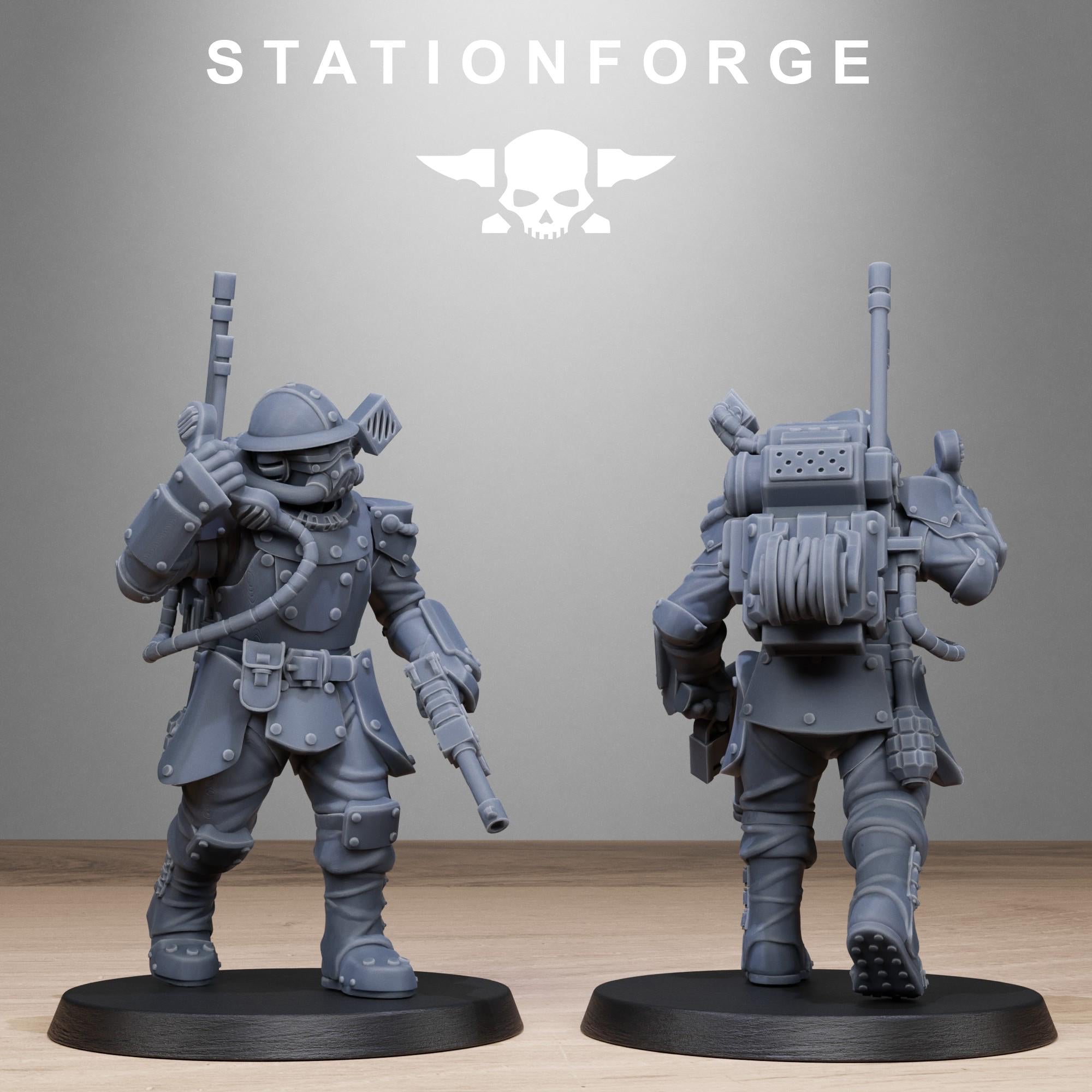 RoyalGuard Bastioners from StationForge/10 Miniatures +Gratis Bases