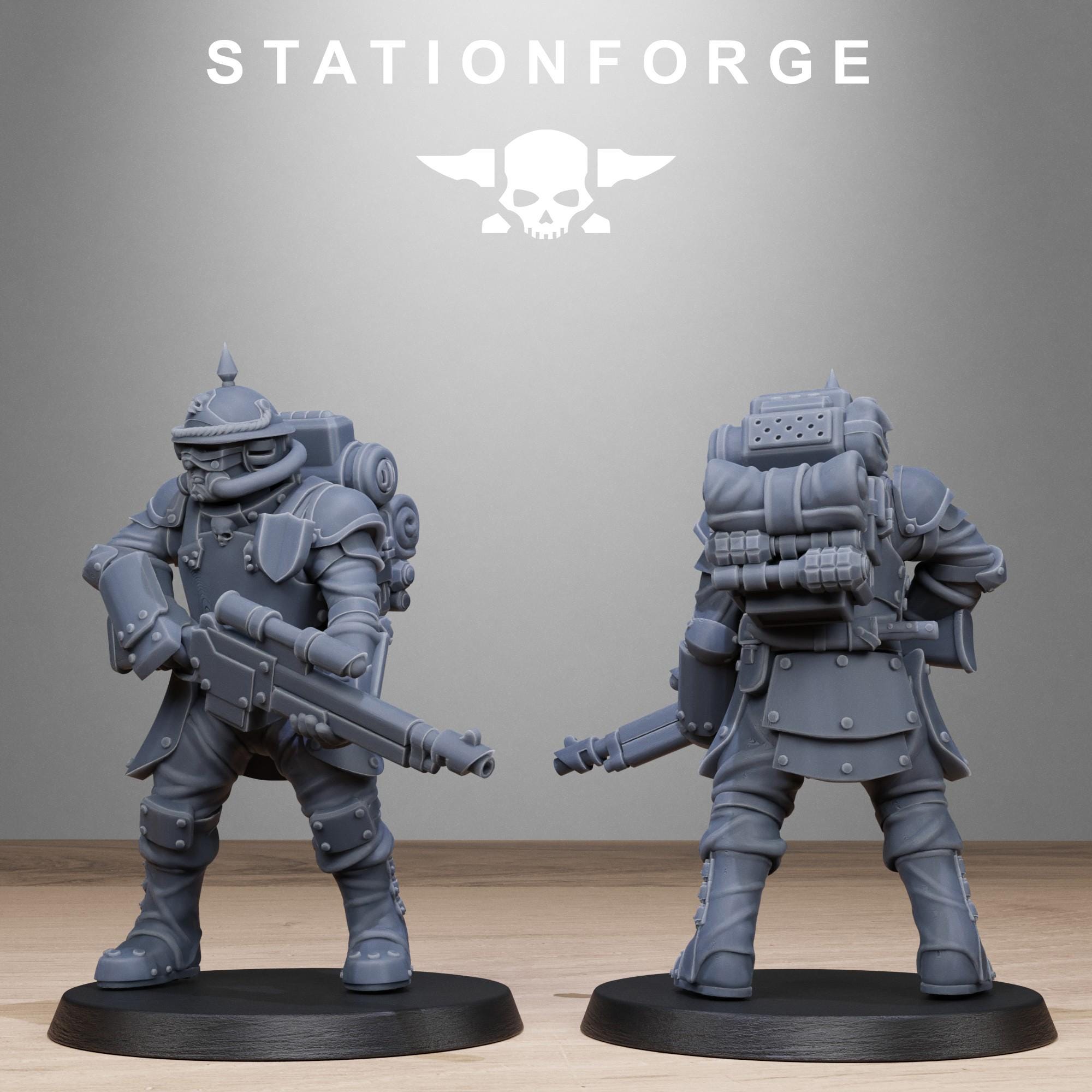 RoyalGuard Bastioners from StationForge/10 Miniatures +Gratis Bases