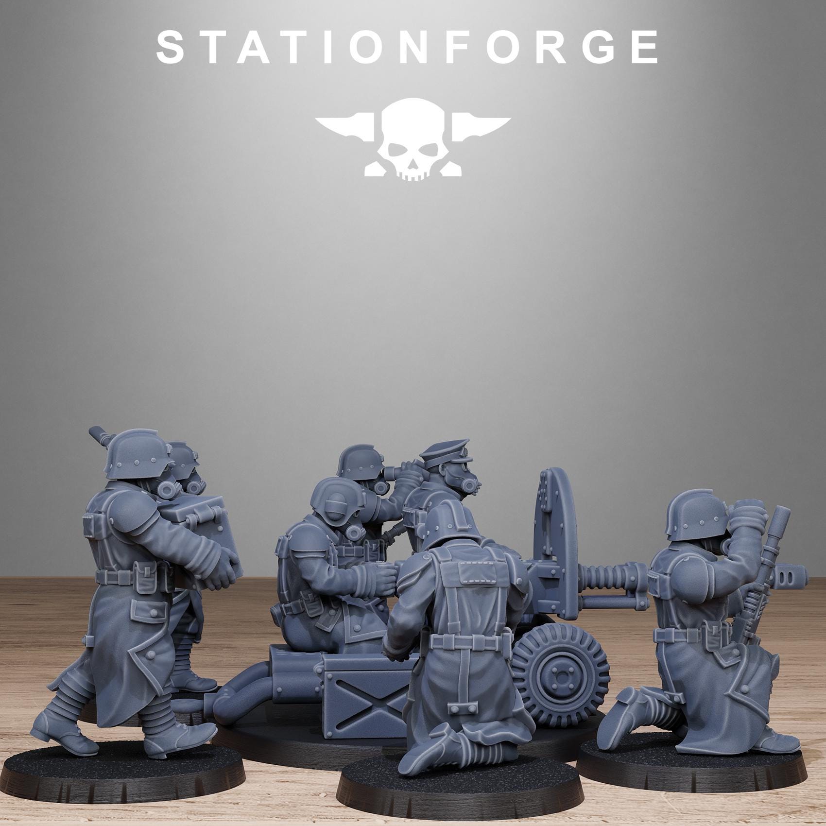 GrimGuard Battle Weapons 2.0 from StationForge/full set, Wargame Miniatures +Gratis Bases