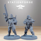 GrimGuard Jungle Fighters from StationForge/10 Wargame Miniatures +Gratis Bases