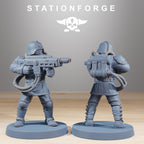GrimGuard Commandos from StationForge/10 Wargame Miniatures +Gratis Bases