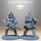 GrimGuard Commandos from StationForge/10 Wargame Miniatures +Gratis Bases