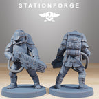 Grimguard Ironclads from StationForge/10 Wargame Miniatures +Gratis Bases