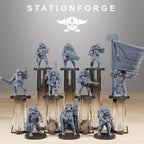 Grimguard Ironclads from StationForge/10 Wargame Miniatures +Gratis Bases