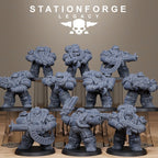 Ironvale Heavies from StationForgeLegacy/10 Miniatures +Gratis Bases
