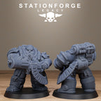 Ironvale Heavies from StationForgeLegacy/10 Miniatures +Gratis Bases