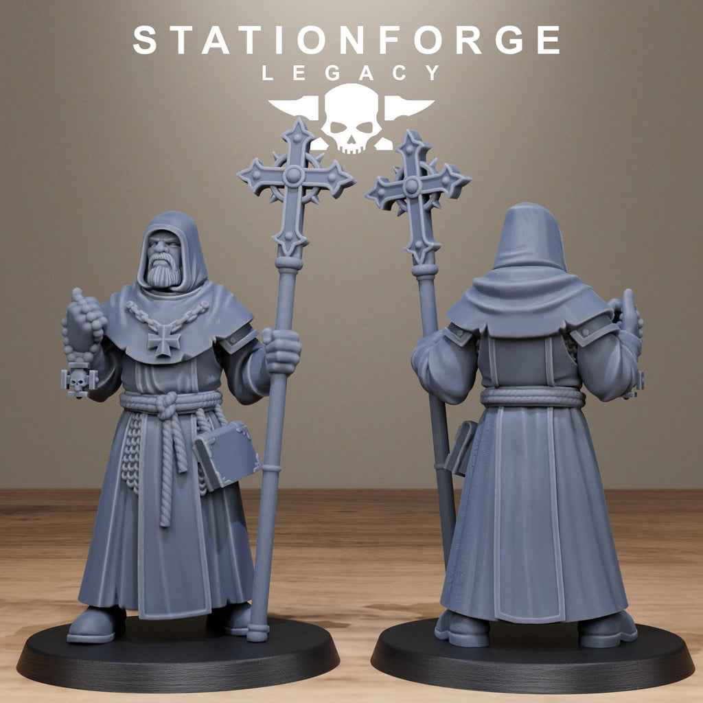 Thorncrest Priests from StationForgeLegacy/8 Miniatures +Gratis Bases