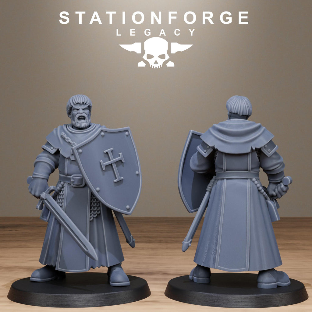 Thorncrest Priests from StationForgeLegacy/8 Miniatures +Gratis Bases